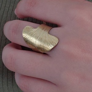 Inel unic, special ginkgo biloba din alamă -  - Artynos.ro Inel unic, special ginkgo biloba din alamă -  - Artynos.ro