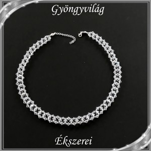 Nunta, lanț choker de mireasă cu cristale Swarovski SL-ESW05 clar -  - Artynos.ro
