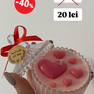 Lumânare parfumată Sweet hearts 65g - Artynos.ro