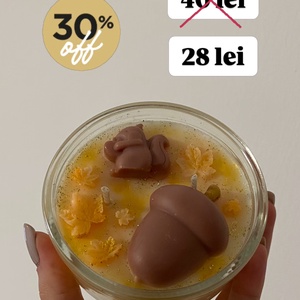 Lumânare parfumată Cinnamon orange 125g - Artynos.ro