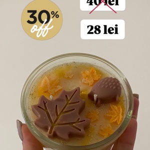 Lumânare parfumată Cinnamon orange 125g - Artynos.ro