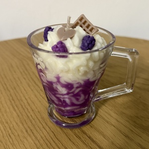 Lumânare parfumată Mini milkshake Blackberry vanilla  120g - casă & stil de viață - lumânări, parfumuri, arome - lumânare - lumânări artizanale - Artynos.ro