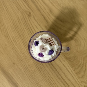 Lumânare parfumată Mini milkshake Blackberry vanilla  120g - casă & stil de viață - lumânări, parfumuri, arome - lumânare - lumânări artizanale - Artynos.ro