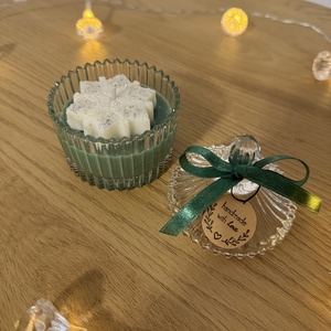 Lumânare parfumată Luxury Snowflake 65g - crăciun - decorațiuni de crăciun de casă - lumânări parfumate de crăciun - Artynos.ro