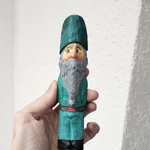 Jucarie din Lemn Vrajitor cu Barba Lunga - Artynos.ro