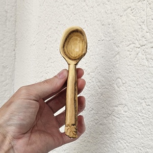 Linguriță Din Lemn cu Frunzuliță pentru Cafea,Ceai sau Decor - casă & stil de viață - accesorii pentru echipamente de bucătărie - accesorii de servire - boluri și farfurii din lemn, bol de servire - Artynos.ro