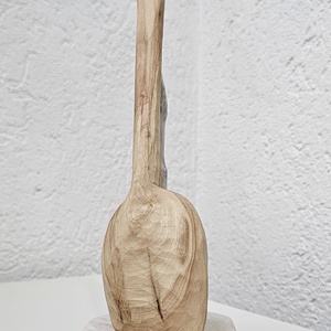  Lingură Artizanală din Lemn de Plop � Lucrată Manual - casă & stil de viață - echipamente de bucătărie - accesorii de servire - linguri și furculițe artizanale - Artynos.ro