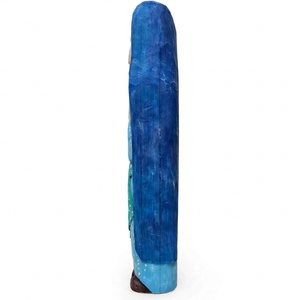 Maica Domnului în Rugăciune � Figurină din Lemn Sculptată și Pictată Manual - arte vizuale și accesorii  - sculptură - sculpturi și figurine din ceramică - Artynos.ro