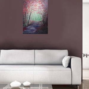 Tablou: Cararea prin padure, Casă & Stil de viață, Accesorii pentru decorat casa, Picturi murale, Tablouri/picturi pe pânză, Pictură, ARTYNOS