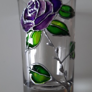 Pahare de tequila, pictate manual - arte vizuale și accesorii  - picturi - pictură pe sticlă - Artynos.ro