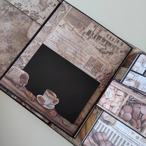 'Café' album de amintiri, album foto, scrapbook - casă & stil de viață - papetărie de hârtie - albume foto - Artynos.ro