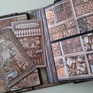 'Café' album de amintiri, album foto, scrapbook - casă & stil de viață - papetărie de hârtie - albume foto - Artynos.ro