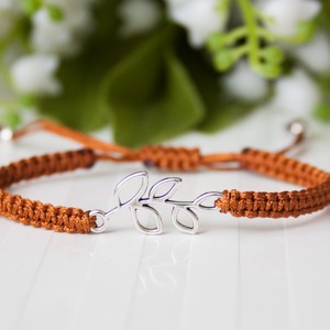Bratara macramé impletita - Letter brown, , , ARTYNOS