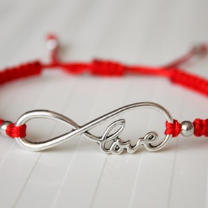 Bratara Makramé - Endless Love rosu, , , ARTYNOS