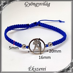 Bijuterii-bratari: Bratara Makramé SK-M 41 din otel inoxidabil, horoscop, in mai multe culori - Artynos.ro