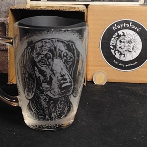 Cana gravata manual cu model de teckel , , , ARTYNOS