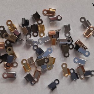 Capete de inchidere - 8x4 mm - 50 buc./pachet - culori asortate, , , ARTYNOS