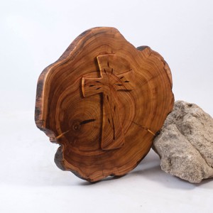 Cruce modelata, decoratiuni de perete cu cruce din lemn, , , ARTYNOS