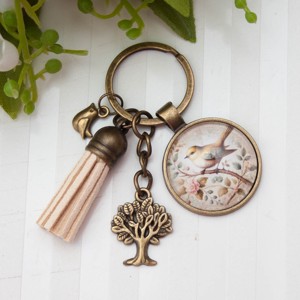 Breloc, ornament pentru geanta - Bird bronz antic, Geanta si husa, Accesorii genti, Breloc, , ARTYNOS
