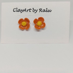 Cercei handmade Flori de Primăvară, ClayArt by Ralu - bijuterii - cercei - cercei rotunzi - Artynos.ro