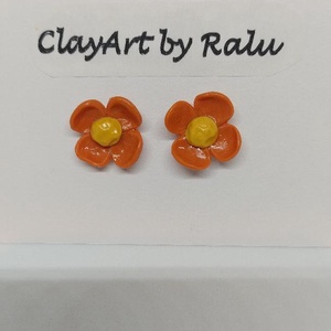 Cercei handmade Flori de Primăvară, ClayArt by Ralu - bijuterii - cercei - cercei rotunzi - Artynos.ro