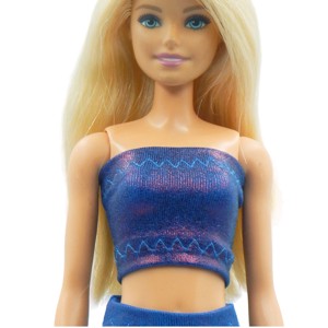 Set magic de haine pentru păpuși Barbie, în nuanțe de albastru-violet care își schimbă culoarea (a038lk) - jucării și echipamente pentru copii - jucării și accesorii pentru copii - haine de barbie - Artynos.ro