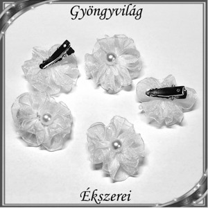 Bijuterii, ornamente de par, catarame de par: nunta, mireasa, ornamente de par casual, ES-CS01 set de 5, Accesorii nunta, Ornamente de par de nunta, Ornamente de par mireasa, , ES-CS01 5pcs

5pcs HAIRClips sunt realizate din panglica de organza alba si margele de ceara cu agr..., ARTYNOS