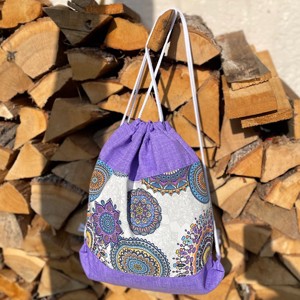 Rucsac cu migdale violet/gymbag, Geanta si husa, Rucsacuri, Genti de gimnastica, Cusatura, ARTYNOS