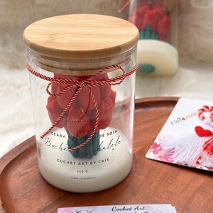 Lumanare Buchet cu Lalele in recipient  - casă & stil de viață - lumânări, parfumuri, arome - lumânări artizanale - Artynos.ro