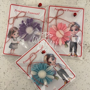 Martisor margareta din ceara de soia parfumata - Artynos.ro