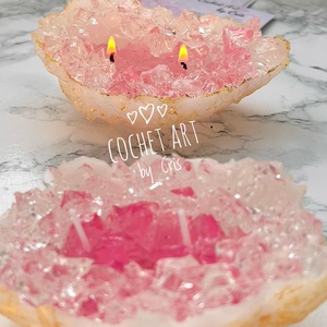 Lumanare Barcuta cu Cristale, Accessorii si unelte, Materie prima mixta, Lumanare, Lumanare si fabricarea lumanarilor, Lumanarea Barcuta cu Cristale este o lumanare spectaculoasa realizata din ceara gel, cu parfum de f..., ARTYNOS