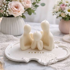 Set Family din tavita si lumanari din ceara de soia - casă & stil de viață - lumânări, parfumuri, arome - lumânări artizanale - Artynos.ro