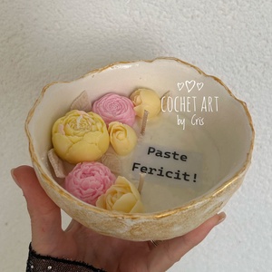 Lumanare Paste Fericit - decor de sărbători - decorațiuni de paște - decor masă de paște - Artynos.ro