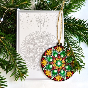 Glob Mandala O Christmas Tree! Green - crăciun - decorațiuni de crăciun de casă - globuri de crăciun - Artynos.ro