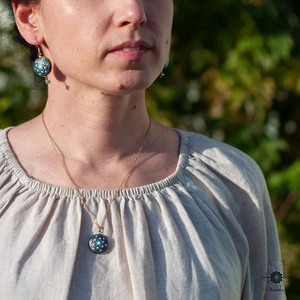 Colier Mandala Joyful Fall MINI - bijuterii - coliere - coliere cu pandative - Artynos.ro