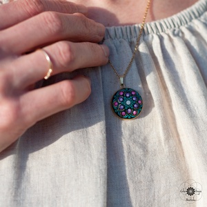 Colier Mandala Joyful Fall MINI - bijuterii - coliere - coliere cu pandative - Artynos.ro