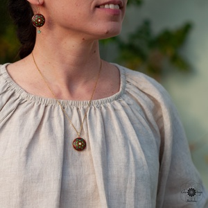 Colier Mandala Earthy Vibes MINI - bijuterii - coliere - coliere cu pandative - Artynos.ro