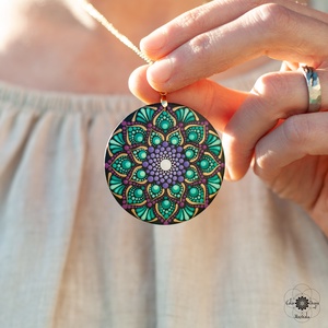 Colier Mandala Fall's Whisper - bijuterii - coliere - coliere cu pandative - Artynos.ro