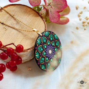 Colier Mandala Fall's Whisper - bijuterii - coliere - coliere cu pandative - Artynos.ro