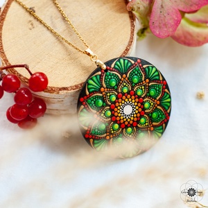 Colier Mandala Earthy Vibes - bijuterii - coliere - coliere cu pandative - Artynos.ro