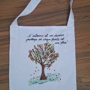 Sacoșă  pictata Toamna - geantă și husă - geantă pentru cumpărături - geantă shopper, geantă tote, geantă textilă - Artynos.ro