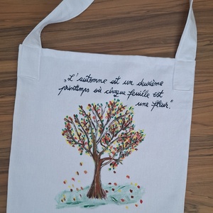 Sacoșă  pictata Toamna - geantă și husă - geantă pentru cumpărături - geantă shopper, geantă tote, geantă textilă - Artynos.ro