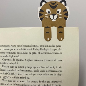 Semn de carte pentru copii - Tigru, Carti si creatii cu tematica muzicala, cadouri, Semn de carte, Arta de hartie, ARTYNOS