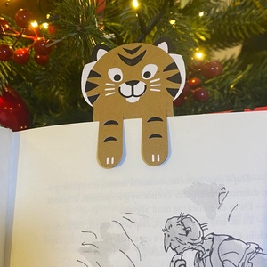 Semn de carte pentru copii - Tigru - cărți și creații cu tematică muzicală, cadouri - semn de carte - Artynos.ro