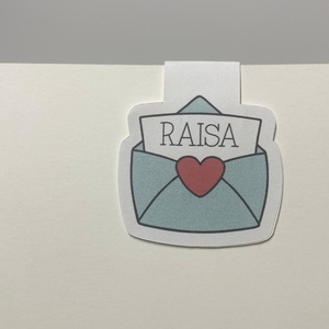 Semn de carte pentru copii - Nume personalizat - cărți și creații cu tematică muzicală, cadouri - semn de carte - Artynos.ro