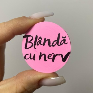 Brosa - 3.5 cm - blanda cu nerv, Bijuterii, Brose, Ceramica, ARTYNOS