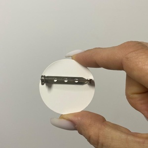 Broșă - 3.5 cm - blândă cu nerv - bijuterii - broșe - Artynos.ro