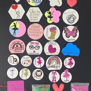 Broșă sau magnet - 67 Bruh Math - bijuterii - mărțișor - Artynos.ro