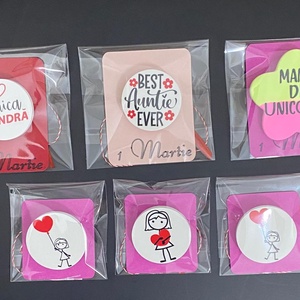 Broșă - 3.5 cm - Bunica - bijuterii - broșe - Artynos.ro