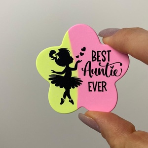 Brosa - forma de floare - Balerina mica, Bijuterii, Brose, Ceramica, ARTYNOS